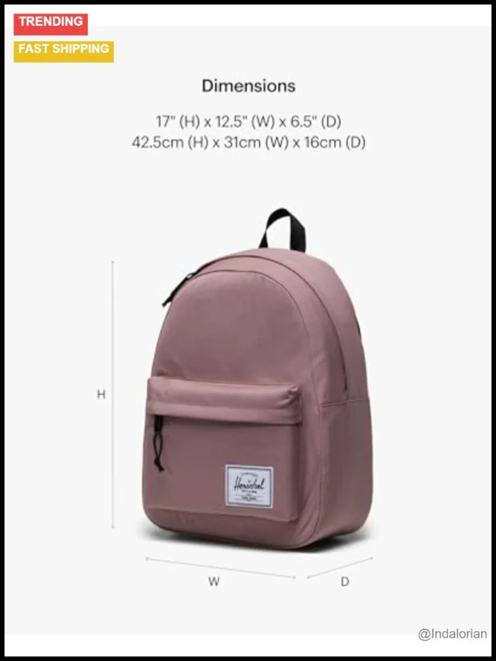 Recycled Polyester Classic Backpack with Laptop Sleeve 26L